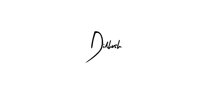 Arty Signature is a professional signature style that is perfect for those who want to add a touch of class to their signature. It is also a great choice for those who want to make their signature more unique. Get Dilhush name to fancy signature for free. Dilhush signature style 8 images and pictures png