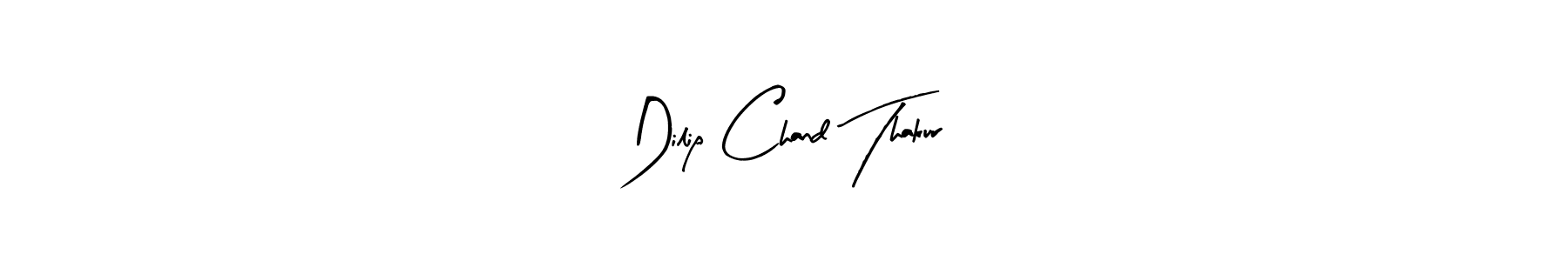 Arty Signature is a professional signature style that is perfect for those who want to add a touch of class to their signature. It is also a great choice for those who want to make their signature more unique. Get Dilip Chand Thakur name to fancy signature for free. Dilip Chand Thakur signature style 8 images and pictures png