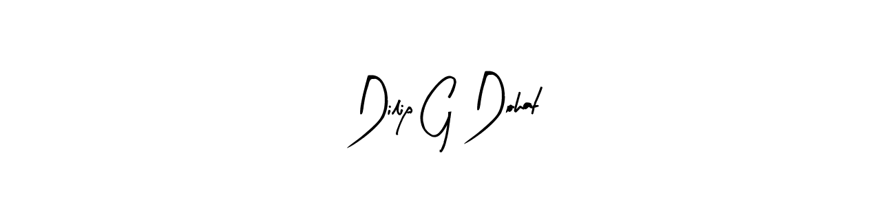 It looks lik you need a new signature style for name Dilip G Dohat. Design unique handwritten (Arty Signature) signature with our free signature maker in just a few clicks. Dilip G Dohat signature style 8 images and pictures png