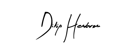 Designed for modern professionals: Dilip Hembrom name signature crafted with Arty Signature script. Ready for digital PDF workflows. Dilip Hembrom signature style 8 images and pictures png