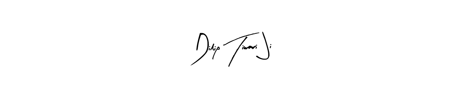 How to make Dilip Tiwari Ji name signature. Use Arty Signature style for creating short signs online. This is the latest handwritten sign. Dilip Tiwari Ji signature style 8 images and pictures png