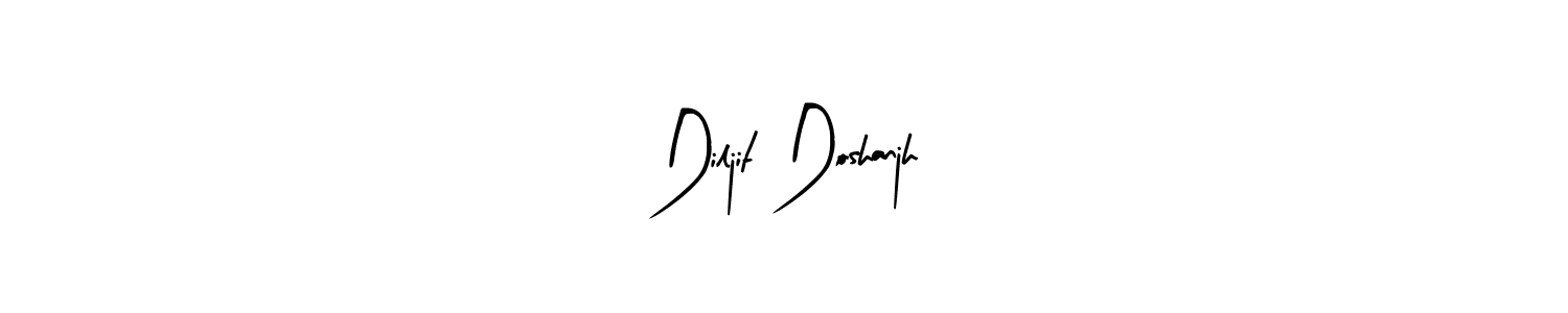 The best way (Arty Signature) to make a short signature is to pick only two or three words in your name. The name Diljit Doshanjh include a total of six letters. For converting this name. Diljit Doshanjh signature style 8 images and pictures png
