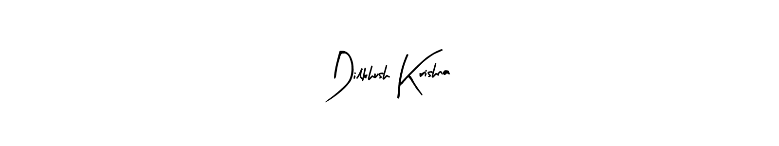 Design your own signature with our free online signature maker. With this signature software, you can create a handwritten (Arty Signature) signature for name Dilkhush Krishna. Dilkhush Krishna signature style 8 images and pictures png