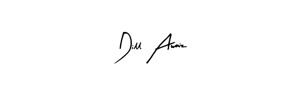 You should practise on your own different ways (Arty Signature) to write your name (Dill Awaiz) in signature. don't let someone else do it for you. Dill Awaiz signature style 8 images and pictures png