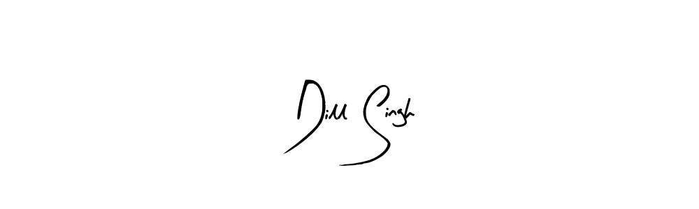 The best way (Arty Signature) to make a short signature is to pick only two or three words in your name. The name Dill Singh include a total of six letters. For converting this name. Dill Singh signature style 8 images and pictures png
