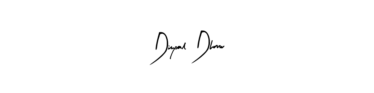 How to make Dimpal Dhruw name signature. Use Arty Signature style for creating short signs online. This is the latest handwritten sign. Dimpal Dhruw signature style 8 images and pictures png