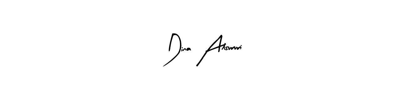 The best way (Arty Signature) to make a short signature is to pick only two or three words in your name. The name Dina Alsururi include a total of six letters. For converting this name. Dina Alsururi signature style 8 images and pictures png