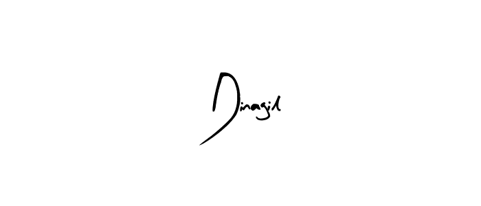 Create a beautiful signature design for name Dinagil. With this signature (Arty Signature) fonts, you can make a handwritten signature for free. Dinagil signature style 8 images and pictures png