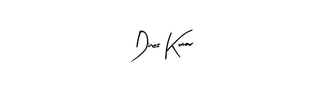 Use a signature maker to create a handwritten signature online. With this signature software, you can design (Arty Signature) your own signature for name Dines Kumar. Dines Kumar signature style 8 images and pictures png