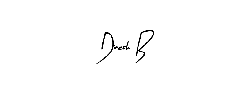 How to make Dinesh B name signature. Use Arty Signature style for creating short signs online. This is the latest handwritten sign. Dinesh B signature style 8 images and pictures png