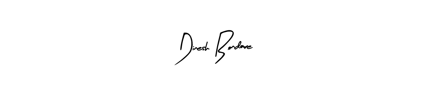 Design your own signature with our free online signature maker. With this signature software, you can create a handwritten (Arty Signature) signature for name Dinesh Bondare. Dinesh Bondare signature style 8 images and pictures png