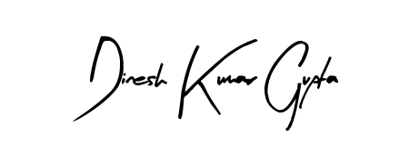 A sleek calligraphic signature for name Dinesh Kumar Gupta utilizing Arty Signature styling. Great for adding personal signatures to photos and art. Dinesh Kumar Gupta signature style 8 images and pictures png