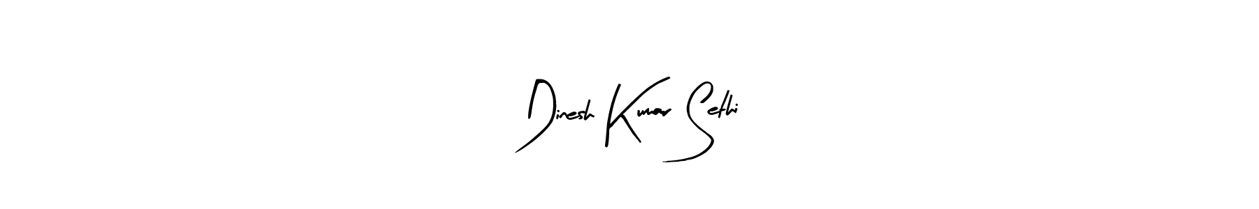 How to make Dinesh Kumar Sethi name signature. Use Arty Signature style for creating short signs online. This is the latest handwritten sign. Dinesh Kumar Sethi signature style 8 images and pictures png