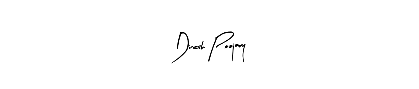 Make a beautiful signature design for name Dinesh Poojary. With this signature (Arty Signature) style, you can create a handwritten signature for free. Dinesh Poojary signature style 8 images and pictures png