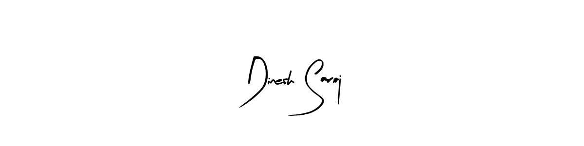Make a beautiful signature design for name Dinesh Saroj. With this signature (Arty Signature) style, you can create a handwritten signature for free. Dinesh Saroj signature style 8 images and pictures png