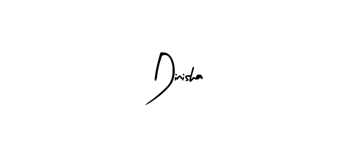 Make a beautiful signature design for name Dinisha. With this signature (Arty Signature) style, you can create a handwritten signature for free. Dinisha signature style 8 images and pictures png