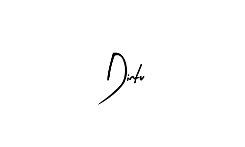 Design your own signature with our free online signature maker. With this signature software, you can create a handwritten (Arty Signature) signature for name Dintu. Dintu signature style 8 images and pictures png