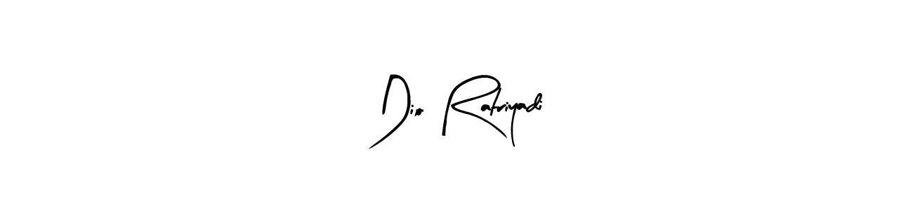 The best way (Arty Signature) to make a short signature is to pick only two or three words in your name. The name Dio Ratriyadi include a total of six letters. For converting this name. Dio Ratriyadi signature style 8 images and pictures png