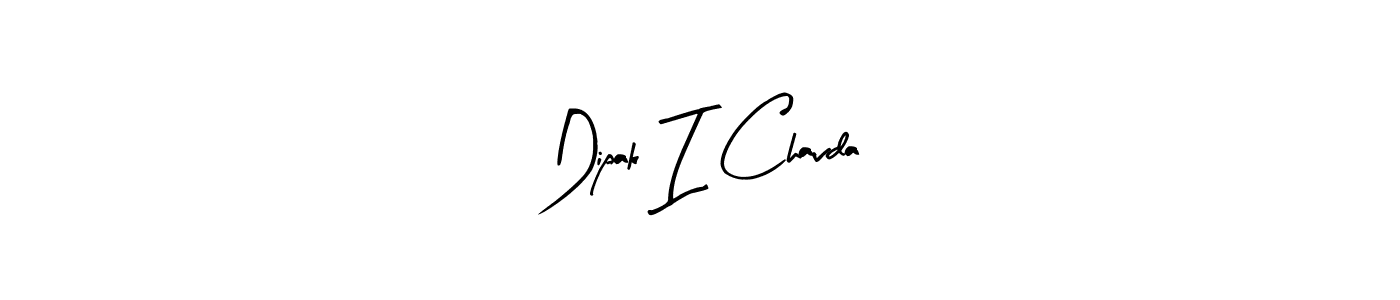 Create a beautiful signature design for name Dipak I Chavda. With this signature (Arty Signature) fonts, you can make a handwritten signature for free. Dipak I Chavda signature style 8 images and pictures png