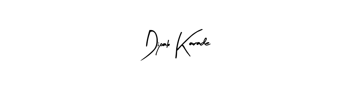 Use a signature maker to create a handwritten signature online. With this signature software, you can design (Arty Signature) your own signature for name Dipak Karade. Dipak Karade signature style 8 images and pictures png