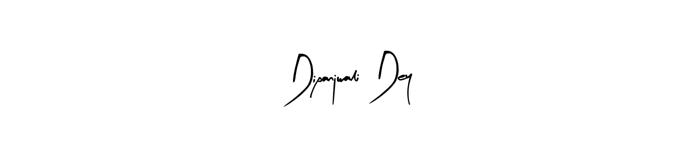 How to make Dipanjwali Dey name signature. Use Arty Signature style for creating short signs online. This is the latest handwritten sign. Dipanjwali Dey signature style 8 images and pictures png