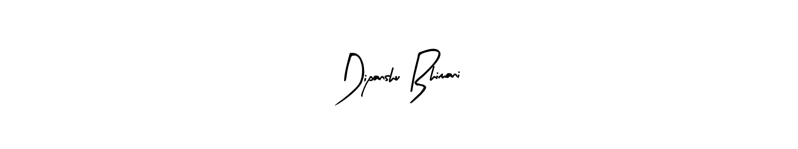 Design your own signature with our free online signature maker. With this signature software, you can create a handwritten (Arty Signature) signature for name Dipanshu Bhimani. Dipanshu Bhimani signature style 8 images and pictures png