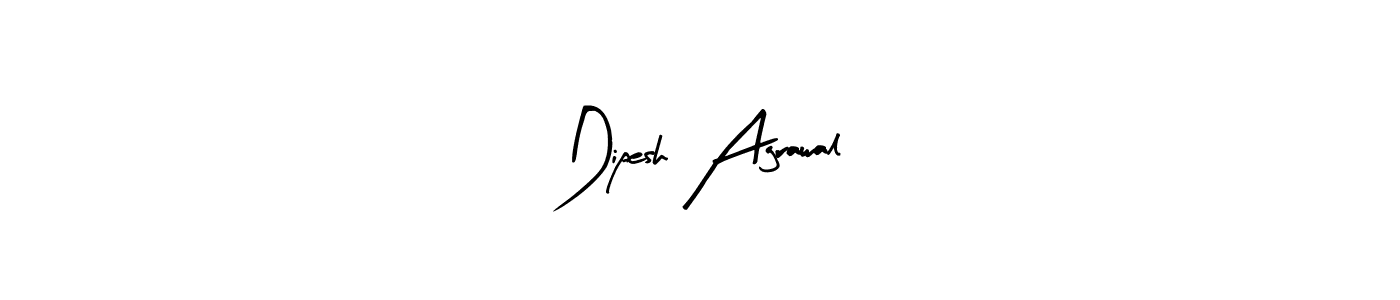 Arty Signature is a professional signature style that is perfect for those who want to add a touch of class to their signature. It is also a great choice for those who want to make their signature more unique. Get Dipesh Agrawal name to fancy signature for free. Dipesh Agrawal signature style 8 images and pictures png
