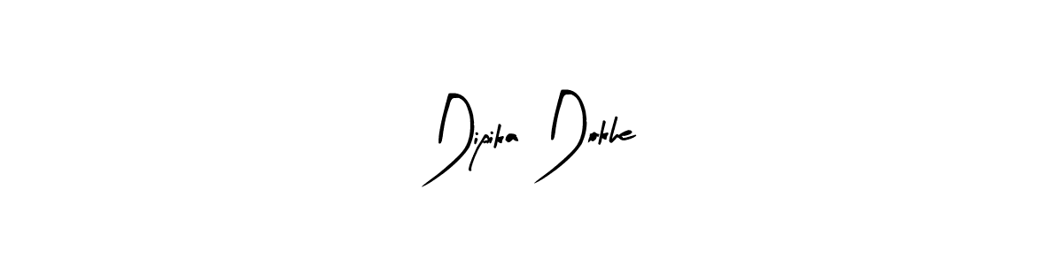 How to make Dipika Dokhe name signature. Use Arty Signature style for creating short signs online. This is the latest handwritten sign. Dipika Dokhe signature style 8 images and pictures png