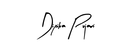 Give your name Dipika Pujari an exquisite flair with the Arty Signature script font. Ideal for contracts, resumes, and formal letterheads. Dipika Pujari signature style 8 images and pictures png
