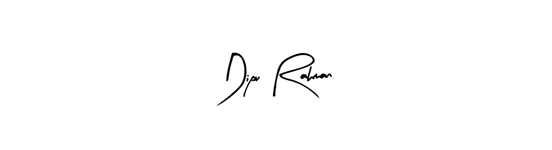 Similarly Arty Signature is the best handwritten signature design. Signature creator online .You can use it as an online autograph creator for name Dipu Rahman. Dipu Rahman signature style 8 images and pictures png