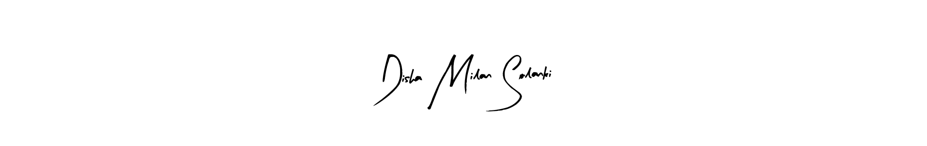 Also we have Disha Milan Solanki name is the best signature style. Create professional handwritten signature collection using Arty Signature autograph style. Disha Milan Solanki signature style 8 images and pictures png