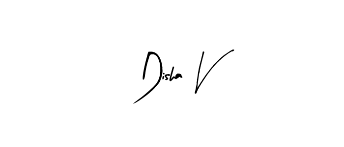 Arty Signature is a professional signature style that is perfect for those who want to add a touch of class to their signature. It is also a great choice for those who want to make their signature more unique. Get Disha V name to fancy signature for free. Disha V signature style 8 images and pictures png