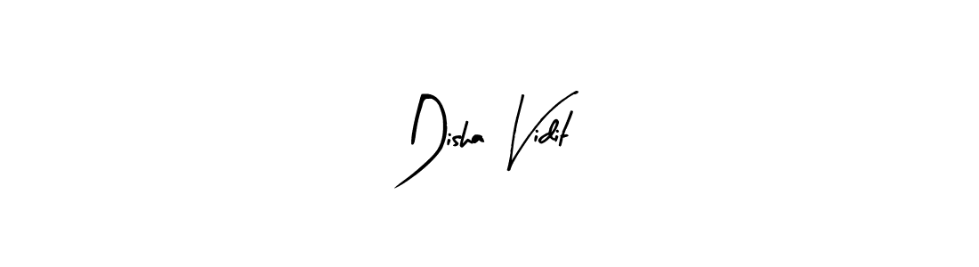 Create a beautiful signature design for name Disha Vidit. With this signature (Arty Signature) fonts, you can make a handwritten signature for free. Disha Vidit signature style 8 images and pictures png