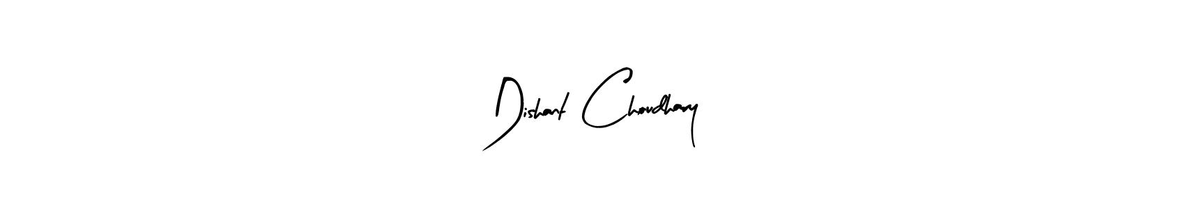 The best way (Arty Signature) to make a short signature is to pick only two or three words in your name. The name Dishant Choudhary include a total of six letters. For converting this name. Dishant Choudhary signature style 8 images and pictures png