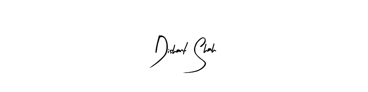 Create a beautiful signature design for name Dishant Shah. With this signature (Arty Signature) fonts, you can make a handwritten signature for free. Dishant Shah signature style 8 images and pictures png