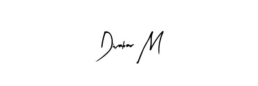 Similarly Arty Signature is the best handwritten signature design. Signature creator online .You can use it as an online autograph creator for name Divakar M. Divakar M signature style 8 images and pictures png