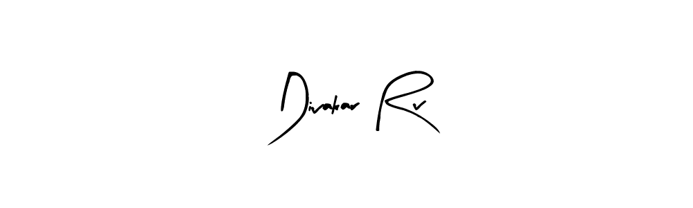 Make a beautiful signature design for name Divakar Rv. With this signature (Arty Signature) style, you can create a handwritten signature for free. Divakar Rv signature style 8 images and pictures png
