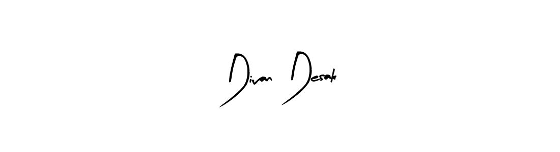 if you are searching for the best signature style for your name Divan Desak. so please give up your signature search. here we have designed multiple signature styles  using Arty Signature. Divan Desak signature style 8 images and pictures png