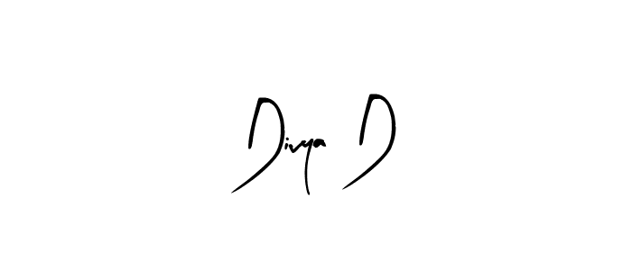 This is the best signature style for the Divya D name. Also you like these signature font (Arty Signature). Mix name signature. Divya D signature style 8 images and pictures png