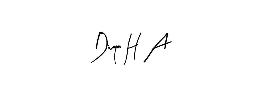 See photos of Divya H A official signature by Spectra . Check more albums & portfolios. Read reviews & check more about Arty Signature font. Divya H A signature style 8 images and pictures png