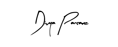 Create a personalized artistic stamp with Divya Pansare in Arty Signature font. Perfect for visual artists, designers, and influencers. Divya Pansare signature style 8 images and pictures png