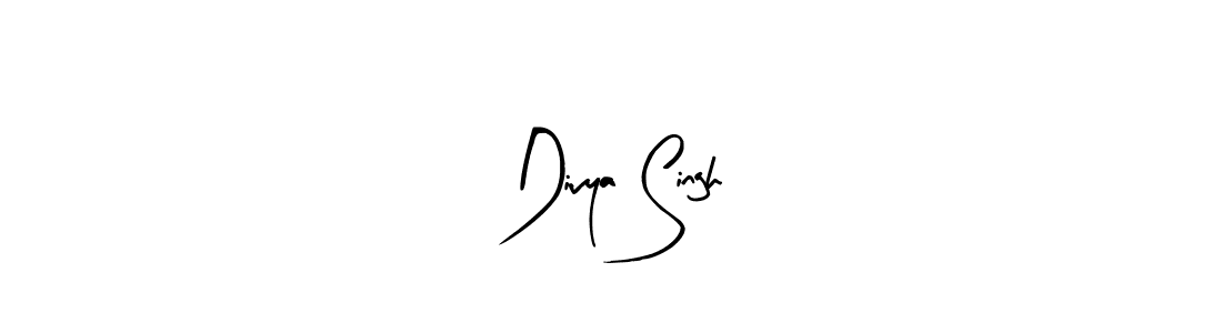 Arty Signature is a professional signature style that is perfect for those who want to add a touch of class to their signature. It is also a great choice for those who want to make their signature more unique. Get Divya Singh name to fancy signature for free. Divya Singh signature style 8 images and pictures png