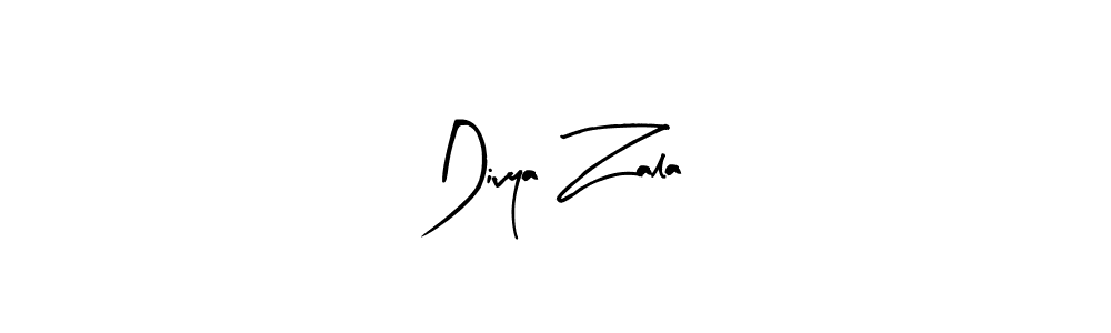 Here are the top 10 professional signature styles for the name Divya Zala. These are the best autograph styles you can use for your name. Divya Zala signature style 8 images and pictures png