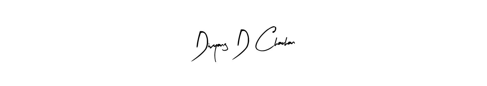 Also we have Divyang D Chauhan name is the best signature style. Create professional handwritten signature collection using Arty Signature autograph style. Divyang D Chauhan signature style 8 images and pictures png