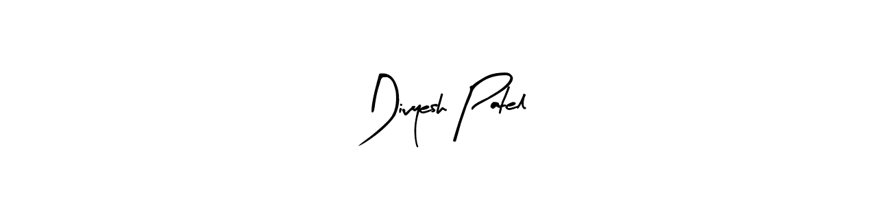 Make a beautiful signature design for name Divyesh Patel. With this signature (Arty Signature) style, you can create a handwritten signature for free. Divyesh Patel signature style 8 images and pictures png