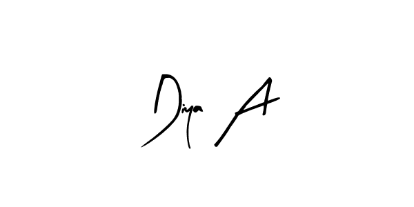 Here are the top 10 professional signature styles for the name Diya A. These are the best autograph styles you can use for your name. Diya A signature style 8 images and pictures png