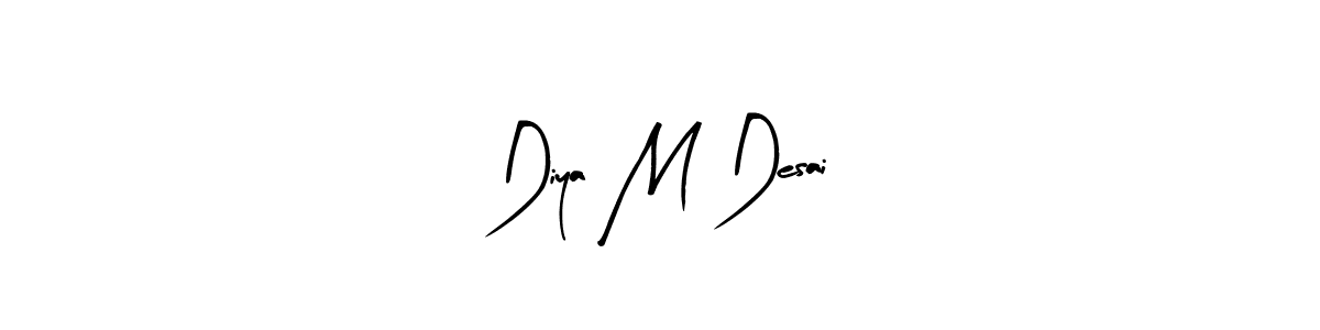 The best way (Arty Signature) to make a short signature is to pick only two or three words in your name. The name Diya M Desai include a total of six letters. For converting this name. Diya M Desai signature style 8 images and pictures png