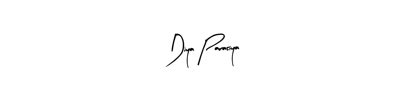 Make a beautiful signature design for name Diya Parasiya. With this signature (Arty Signature) style, you can create a handwritten signature for free. Diya Parasiya signature style 8 images and pictures png