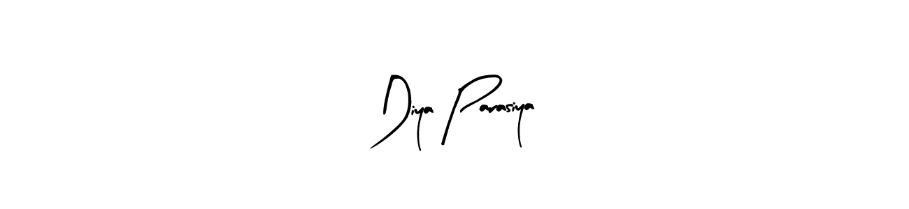 if you are searching for the best signature style for your name Diya Parasiya. so please give up your signature search. here we have designed multiple signature styles  using Arty Signature. Diya Parasiya signature style 8 images and pictures png