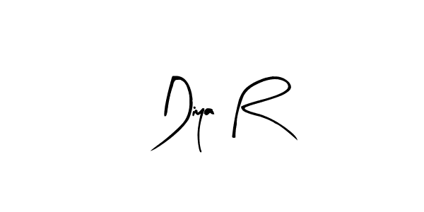 Also we have Diya R name is the best signature style. Create professional handwritten signature collection using Arty Signature autograph style. Diya R signature style 8 images and pictures png